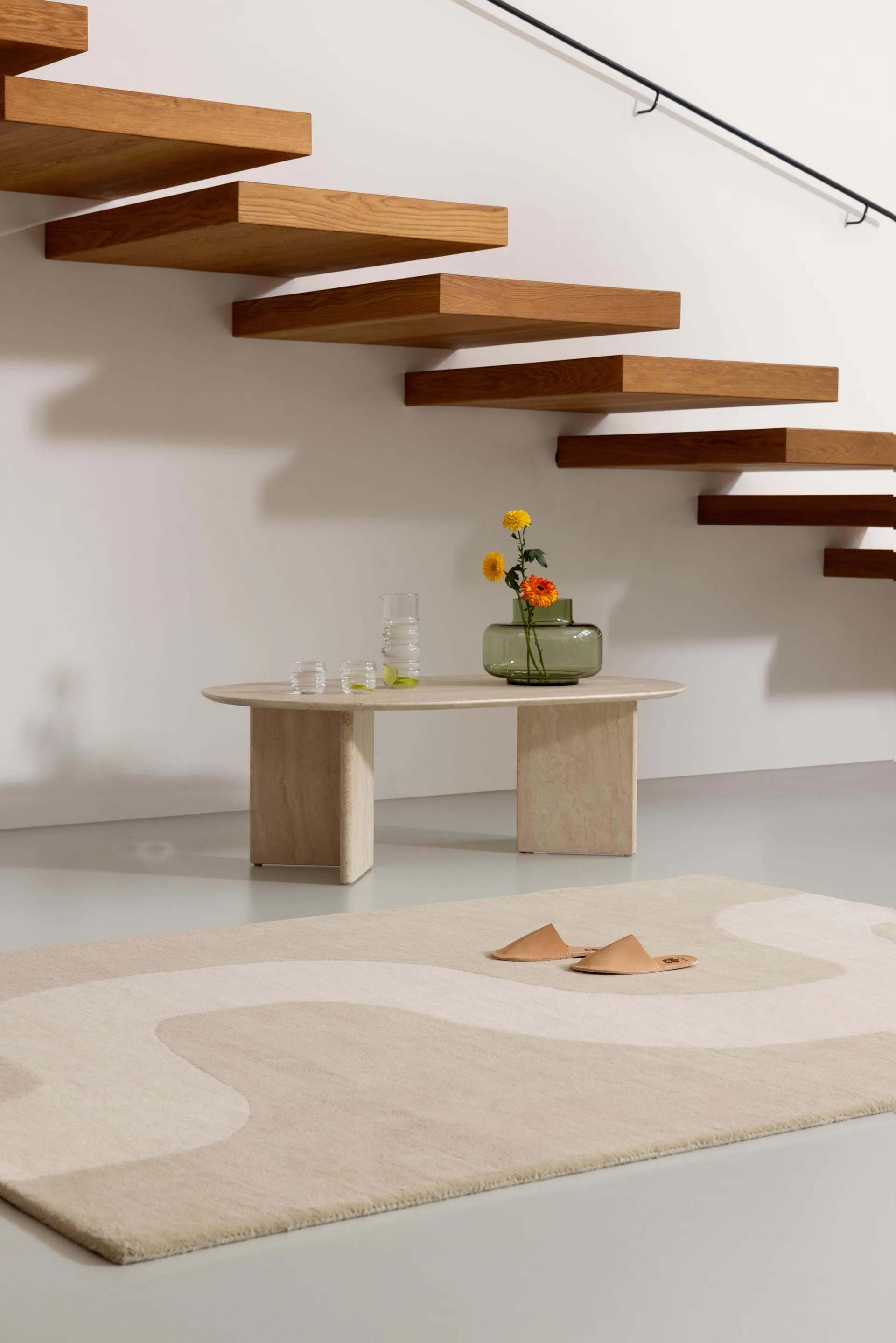 Alfombra de lana Seireeni, Warm Beige, 200x280 cm Marimekko