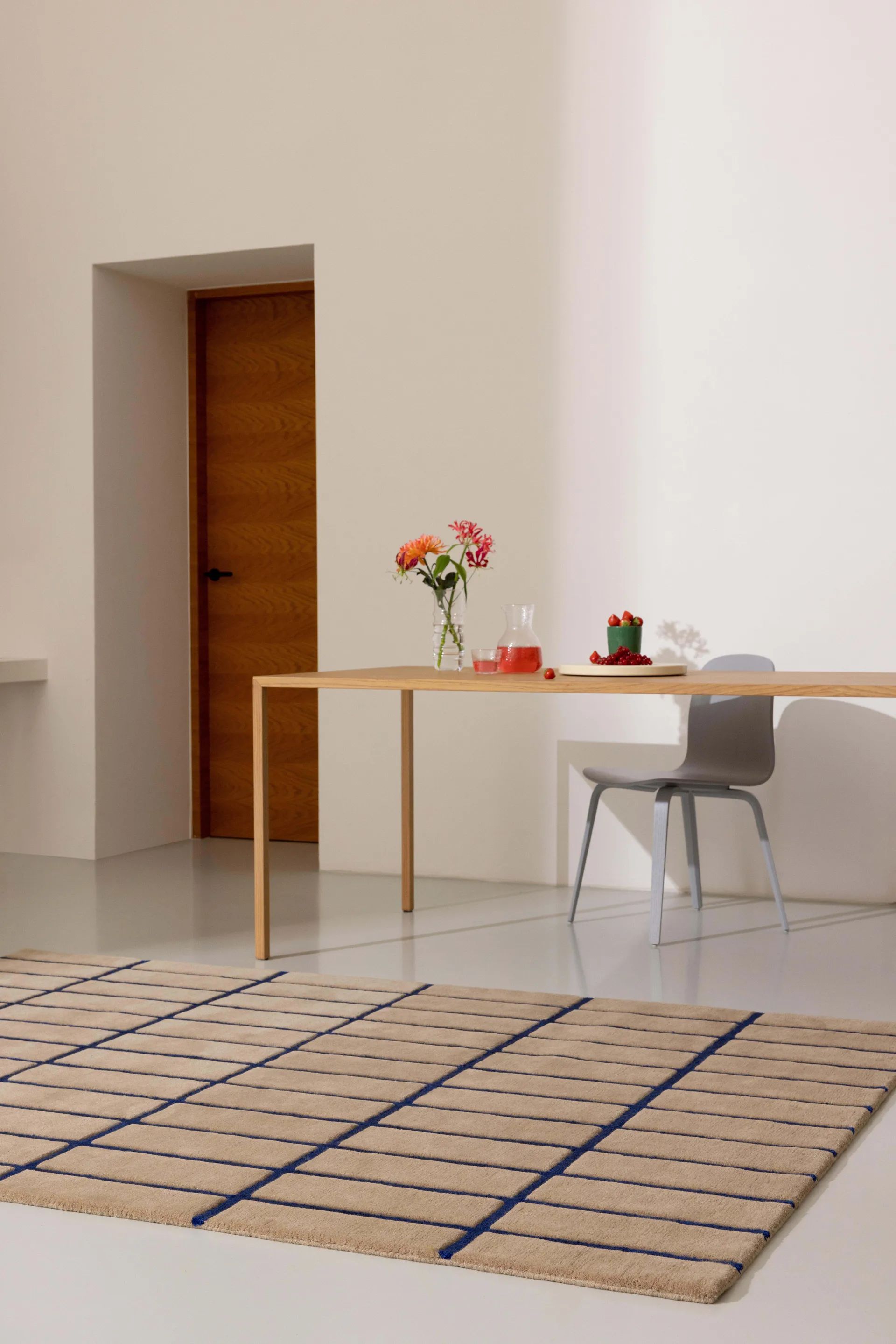 Alfombra de lana Tiiliskivi, Bright Blue, 170x240 cm Marimekko