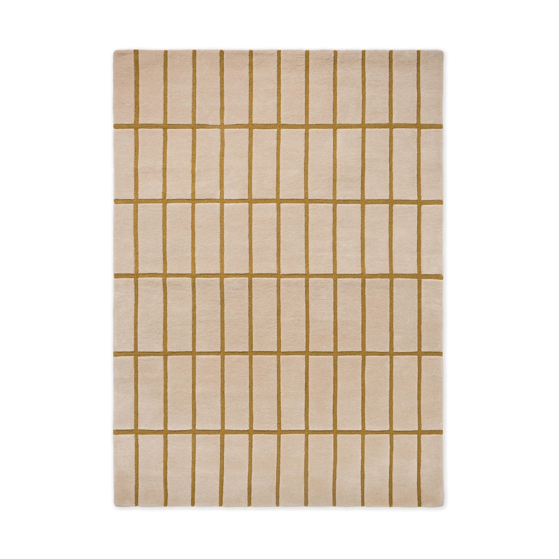 Alfombra de lana Tiiliskivi, Bronze Yellow, 140x200 cm Marimekko