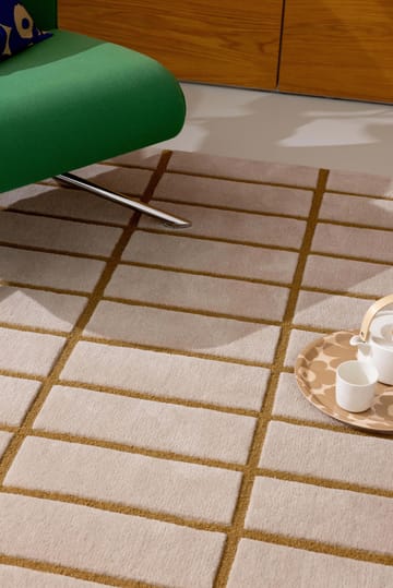Alfombra de lana Tiiliskivi - Bronze Yellow, 170x240 cm - Marimekko