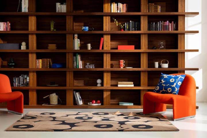 Alfombra de lana Unikko, Beige, 200x300 cm Marimekko
