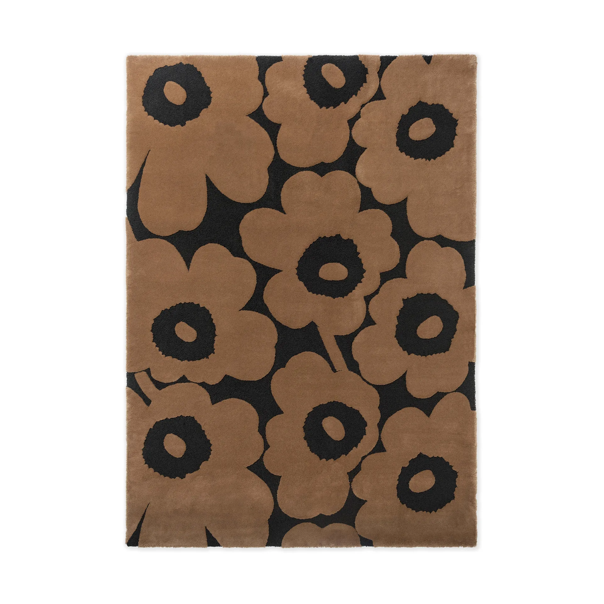 Alfombra de lana Unikko, Beige, 250x350 cm Marimekko