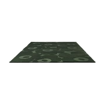Alfombra de lana Unikko - Dark Green, 140x200 cm - Marimekko