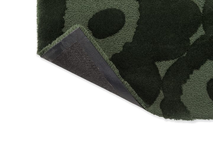 Alfombra de lana Unikko, Dark Green, 140x200 cm Marimekko