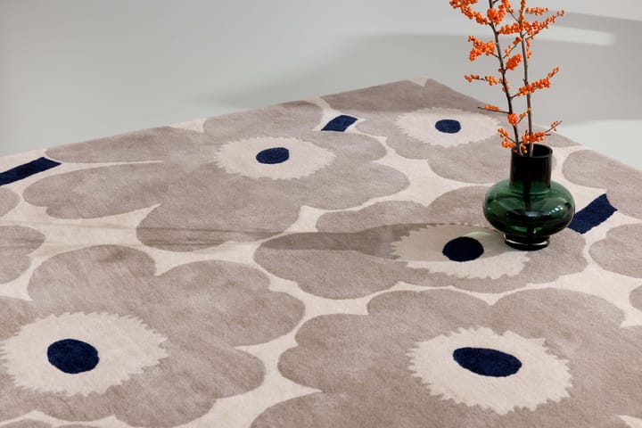 Alfombra de lana Unikko, Greige, 170x240 cm Marimekko