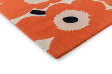 Alfombra de lana Unikko - Orange Red, 170x240 cm - Marimekko