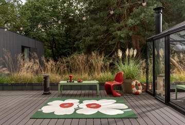 Alfombra de plástico tejida Unikko 60 aniversario - 160x230 cm - Marimekko