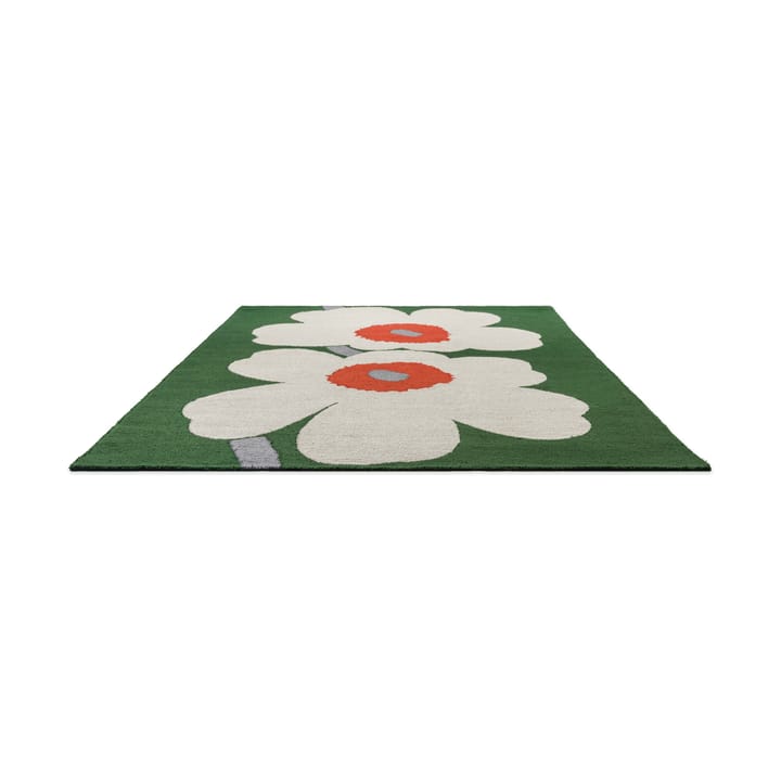 Alfombra de plástico tejida Unikko 60 aniversario, 250x350 cm Marimekko