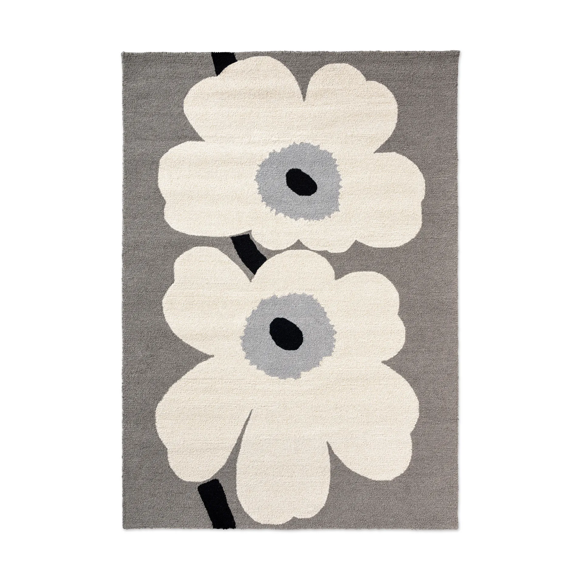 Alfombra Unikko anniversary outdoor, Grey, 250x350 cm Marimekko