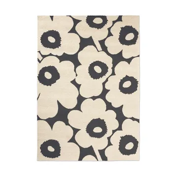 Alfombra Unikko outdoor - Charcoal-white, 160x230 cm - Marimekko