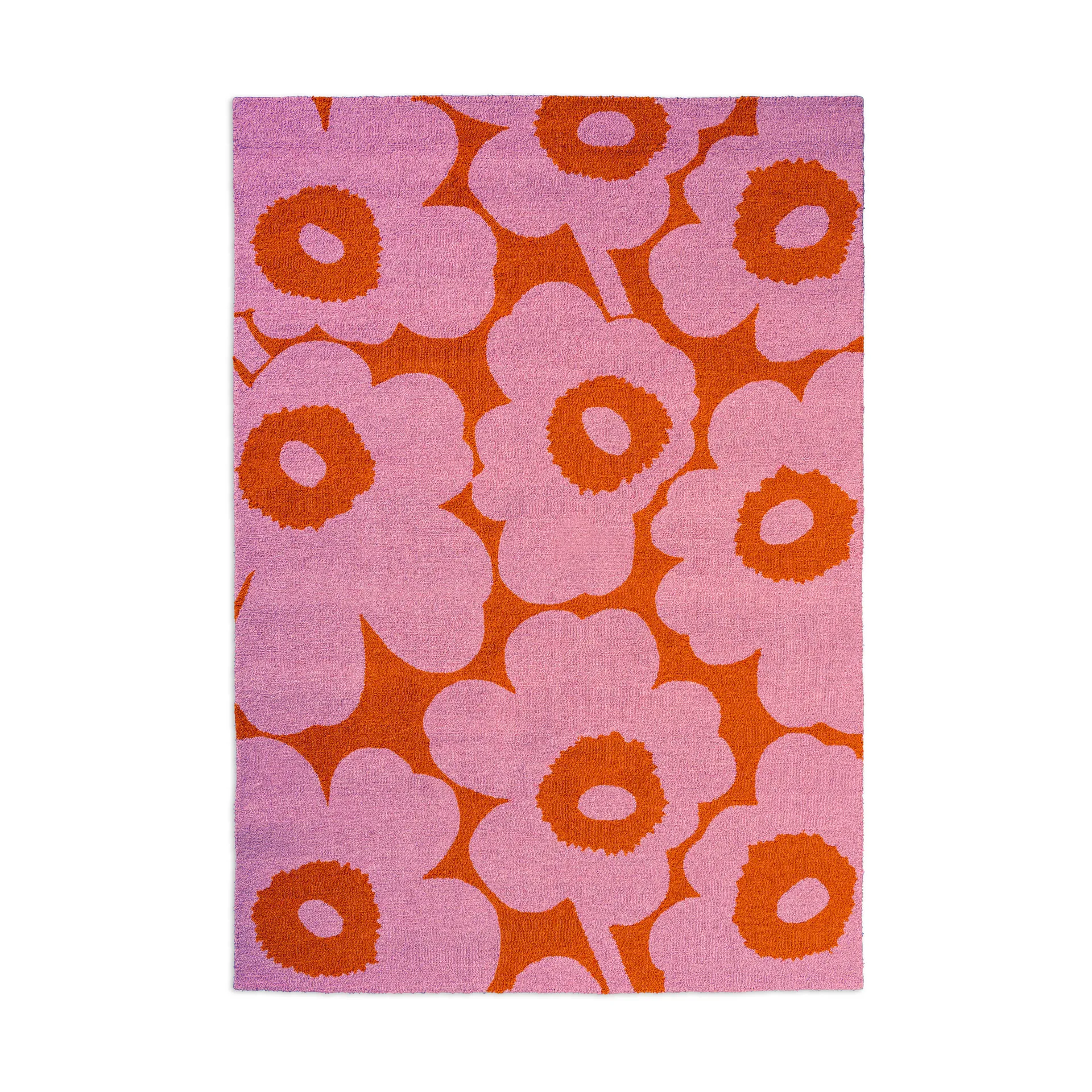 Alfombra Unikko outdoor, Pink-orange, 250x350 cm Marimekko