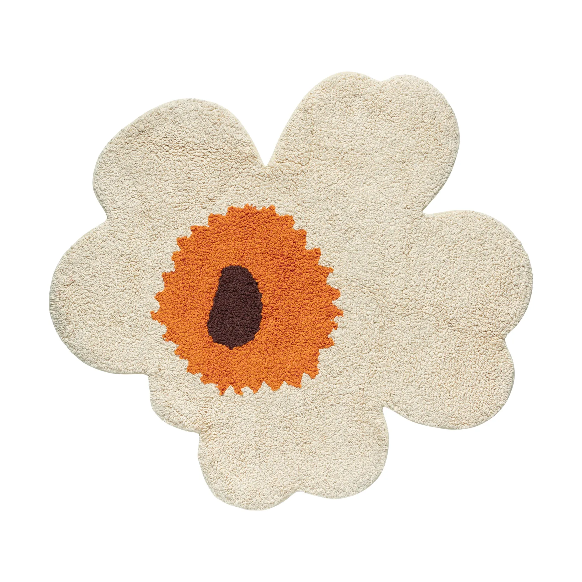 Alfombrilla de baño Unikko 73x74 cm, Beige Marimekko