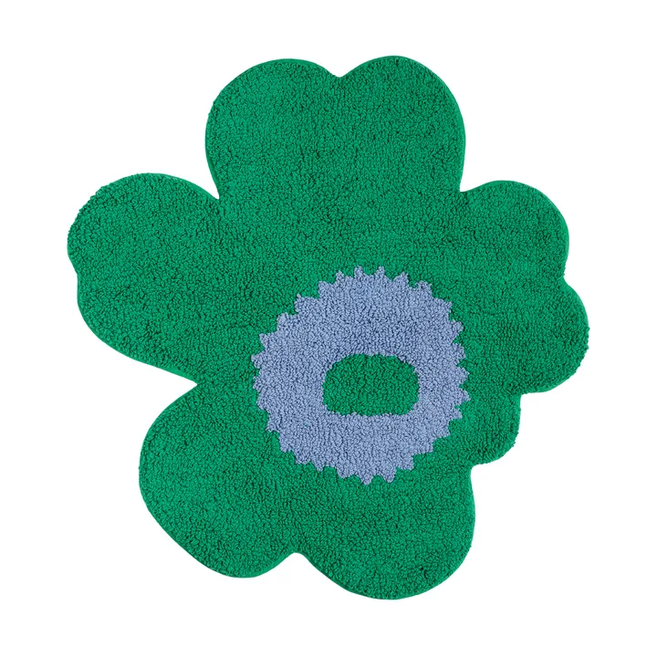 Alfombrilla de baño Unikko 73x74 cm - Green-light blue - Marimekko