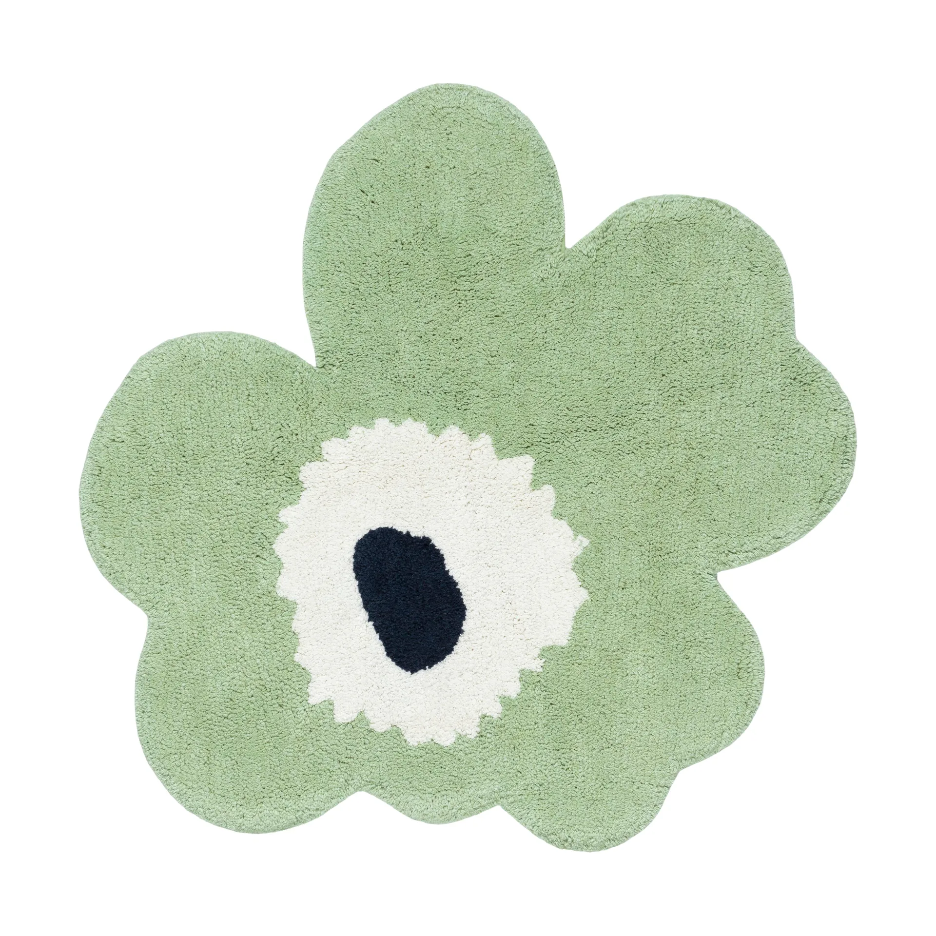Alfombrilla de baño Unikko 73x74 cm, Sage-off white Marimekko