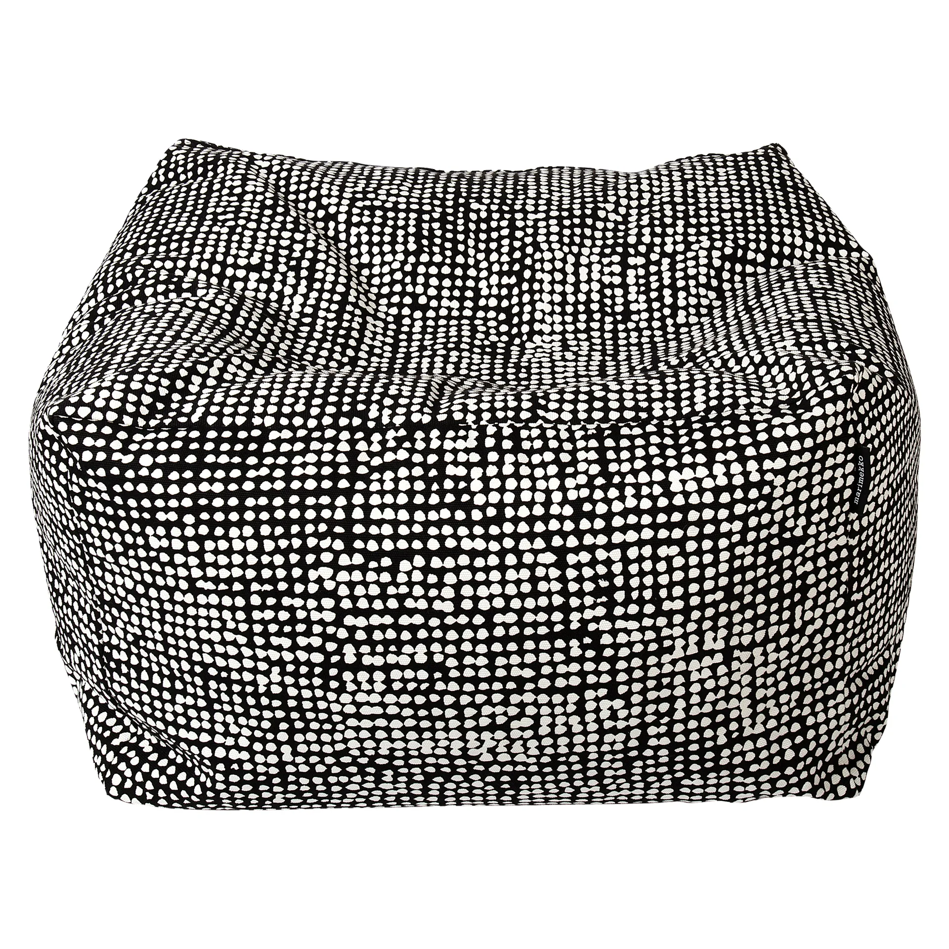 Asiento puf Orkanen Puffi, gris-off-white Marimekko