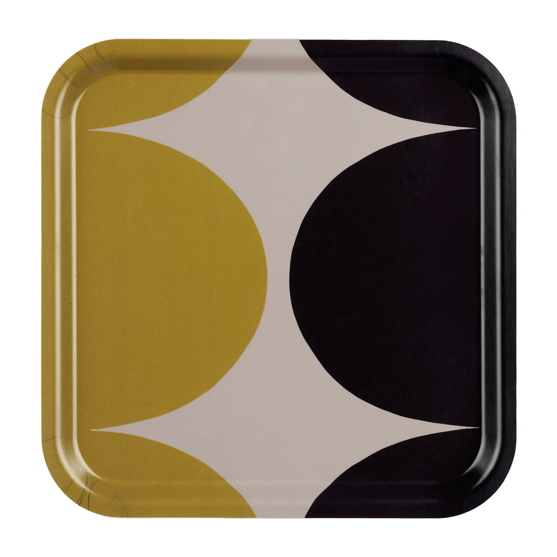 Bandeja Härka 32 x 32 cm, clay-coal-fall yellow Marimekko