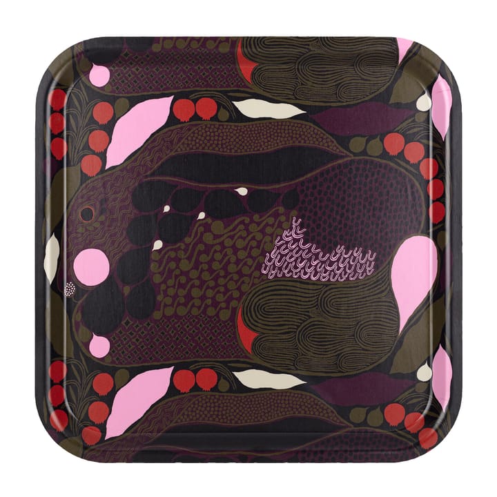 Bandeja Rusakko 32x32 cm, Rosa-marrón Marimekko