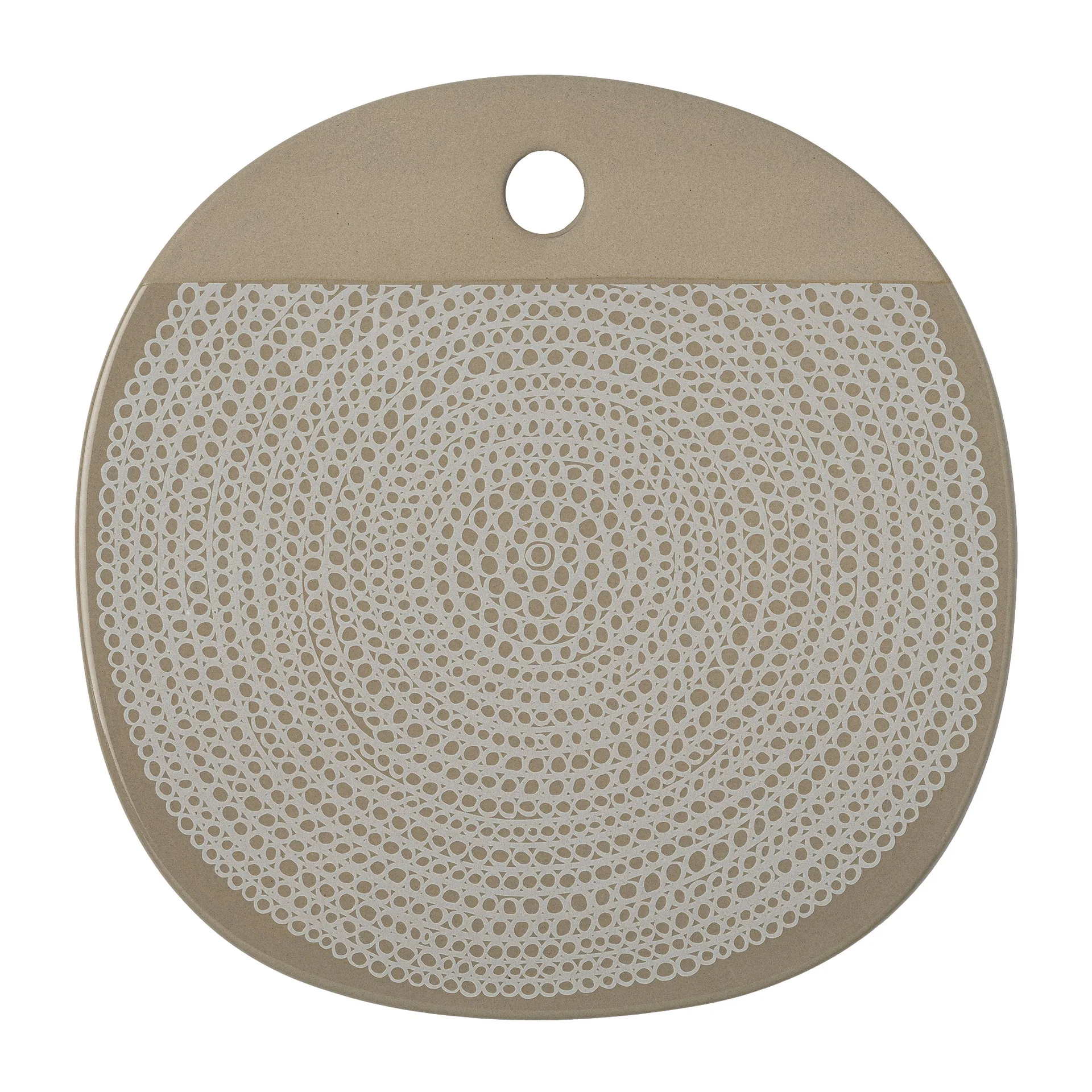 Bandeja Siirtolapuutarha Ø25 cm, terra-white Marimekko