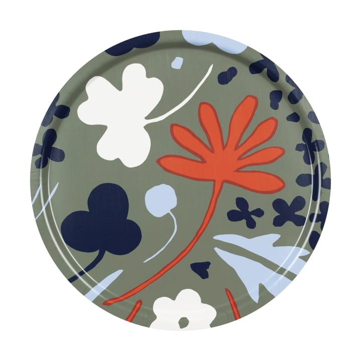 Bandeja Suvi Ø46 cm, Grey green-dark blue Marimekko