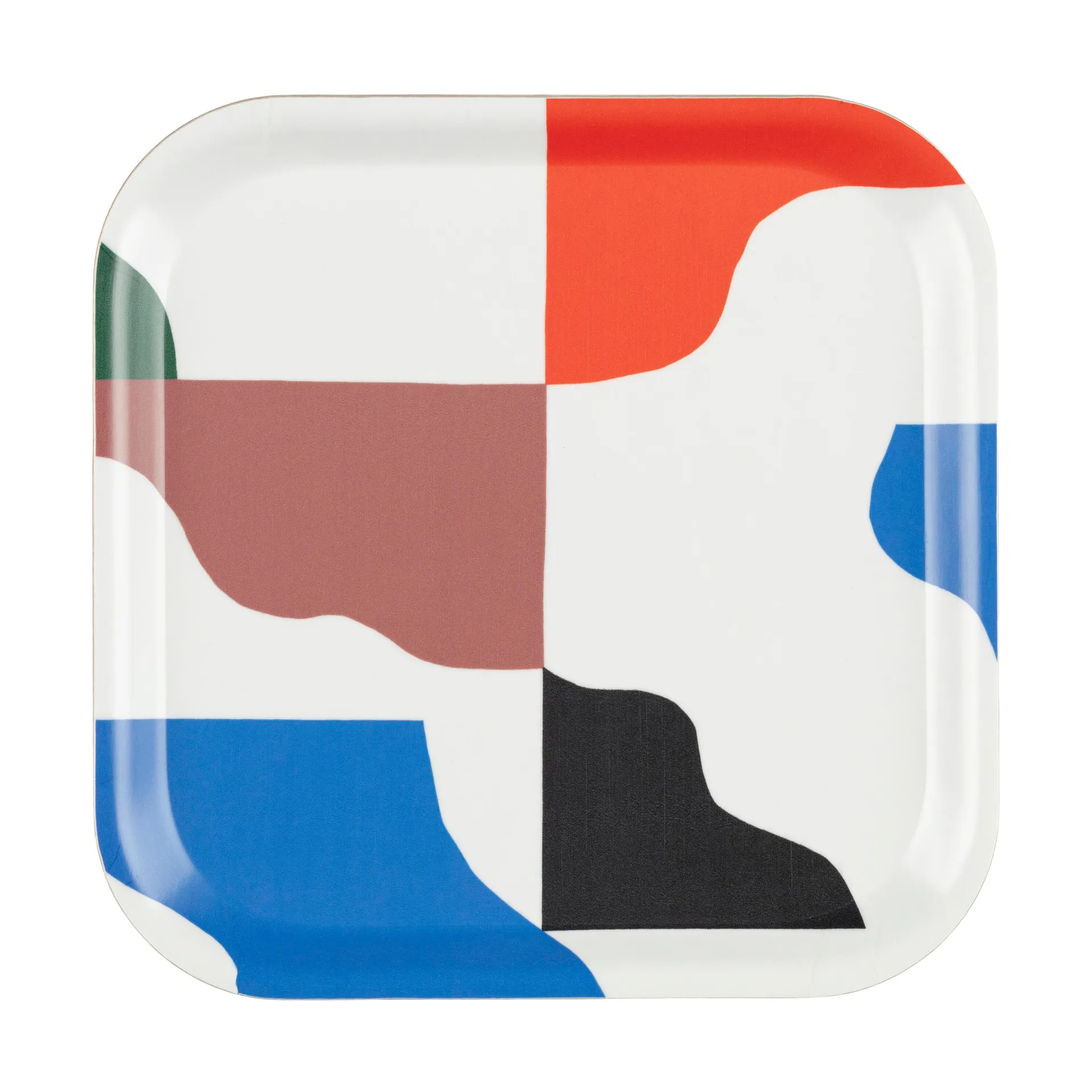 Bandeja Tasapaino 20x20 cm, Feather-bright blue-orange Marimekko
