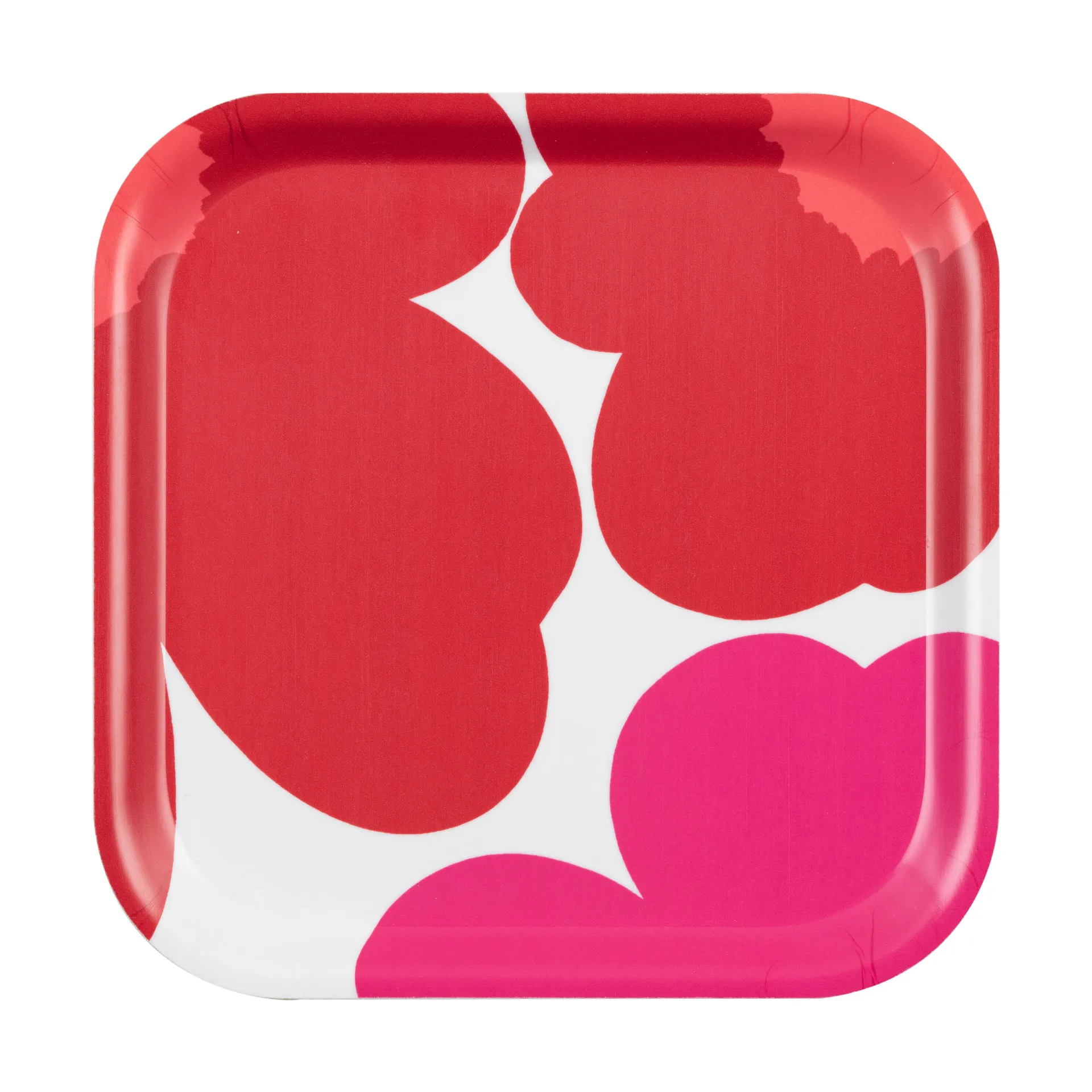 Bandeja Unikko 60 aniversario 20x20 cm, White-red-orange Marimekko