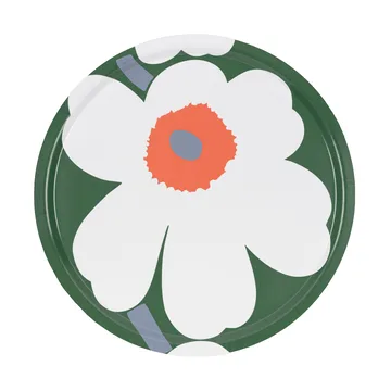 Bandeja Unikko 60 aniversario Ø46 cm - Green-white-orange - Marimekko