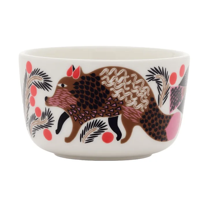 Bol Oiva Ketunmarja 2,5 dl - White-bronze-pink-petrol - Marimekko