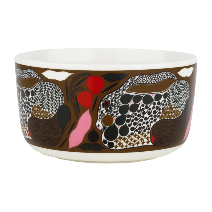 Bol Rusakko 50 cl - blanco-marrón-verde-rojo - Marimekko