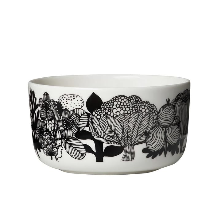 Bol Siirtolapuutarha 5 dl, negro-blanco Marimekko
