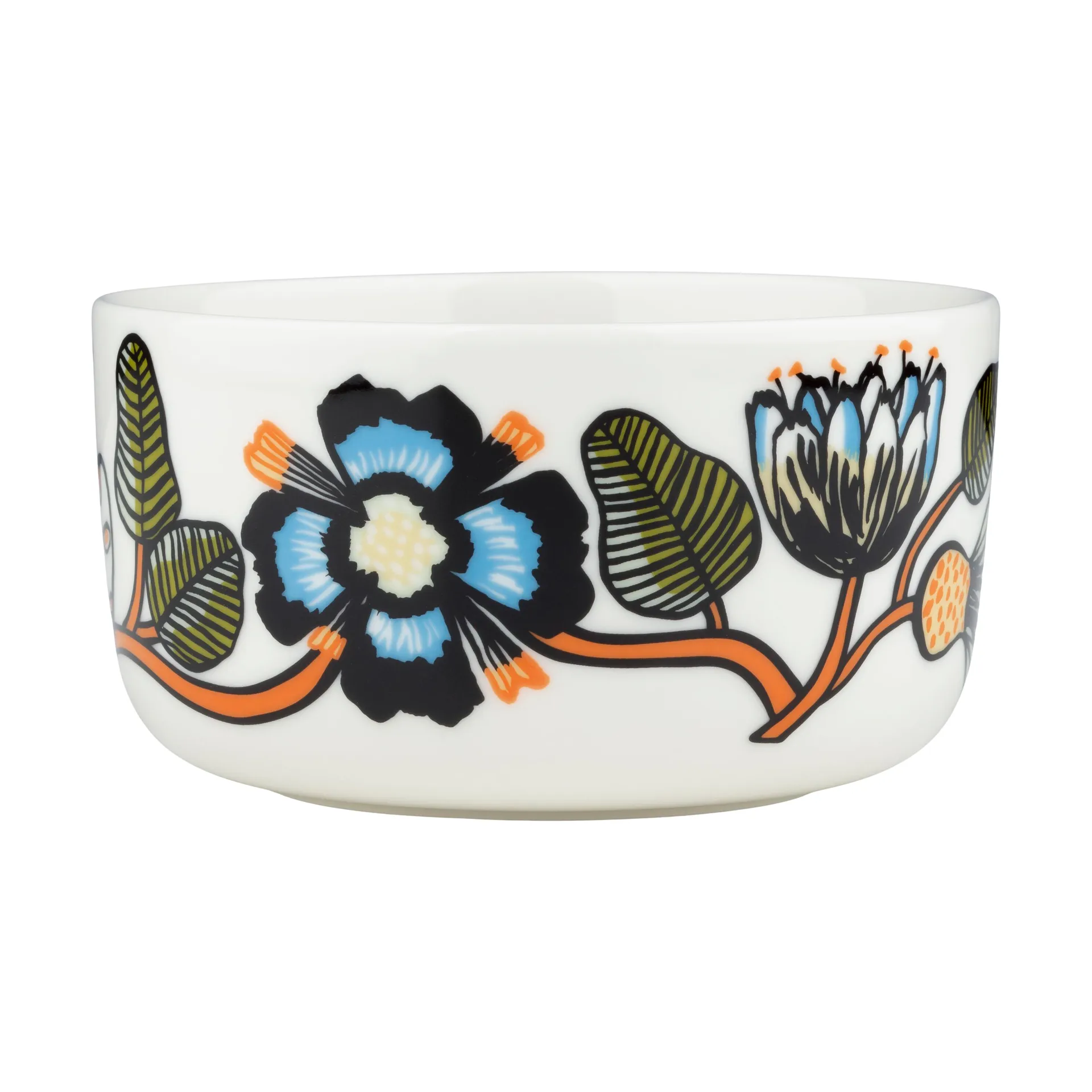 Bol Tiara 50 cl, White-warm orange-green Marimekko