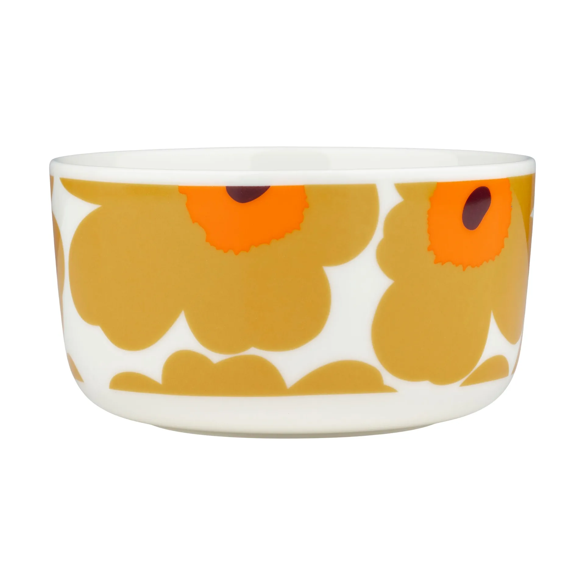 Bol Unikko 50 cl, White-caramel-warm orange Marimekko