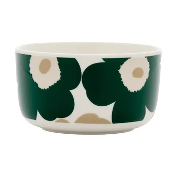 Bol Unikko 50 cl - White-dark green-beige-light sand - Marimekko