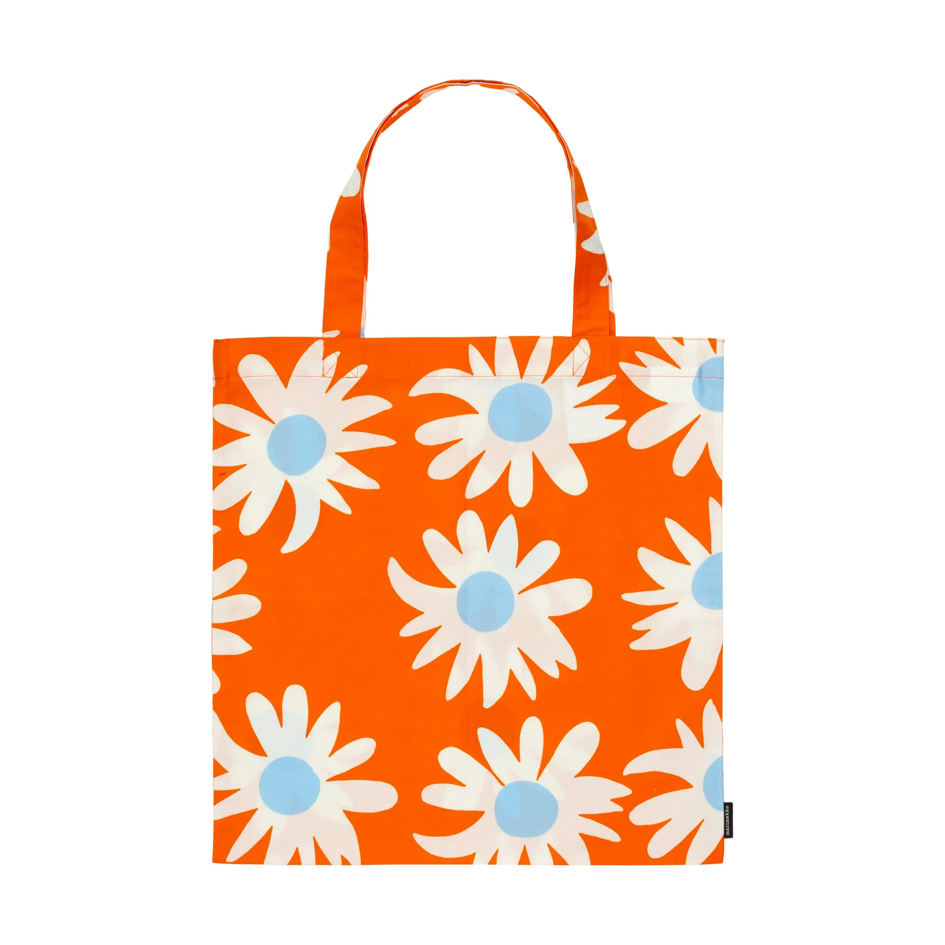 Bolsa Rakastaa ei rakasta 44x43 cm, Orange-Off-white-light blue Marimekko
