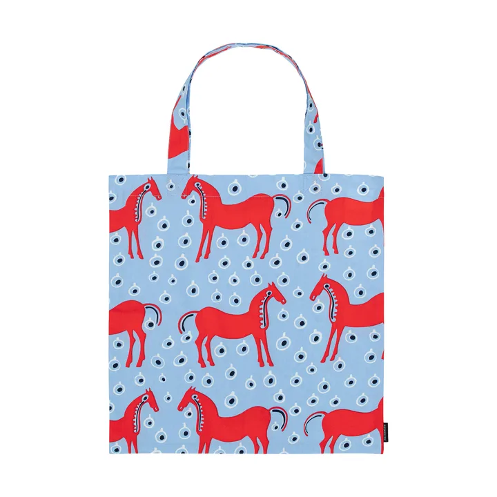 Bolso Musta Tamma 44x43 cm - Light blue-red-black - Marimekko