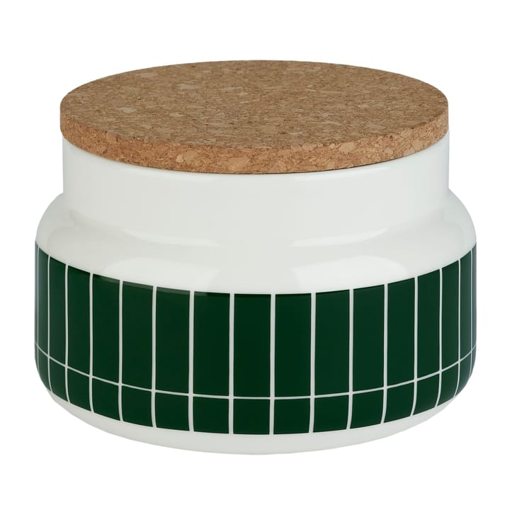 Bote Tiiliskivi 0,7 l - blanco-verde oscuro - Marimekko