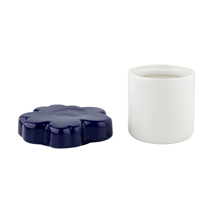 Bote Unikko 60 aniversario Ø6,5x15,5 cm, White-d. blue Marimekko