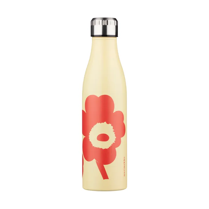 Botella de agua Unikko - Sand-orange red, 0,5 L - Marimekko