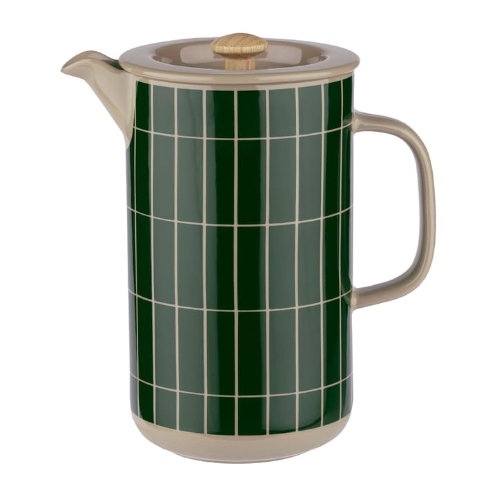 Cafetera de émbolo Tiiliskivi 0,9 l - Terra-dark green - Marimekko