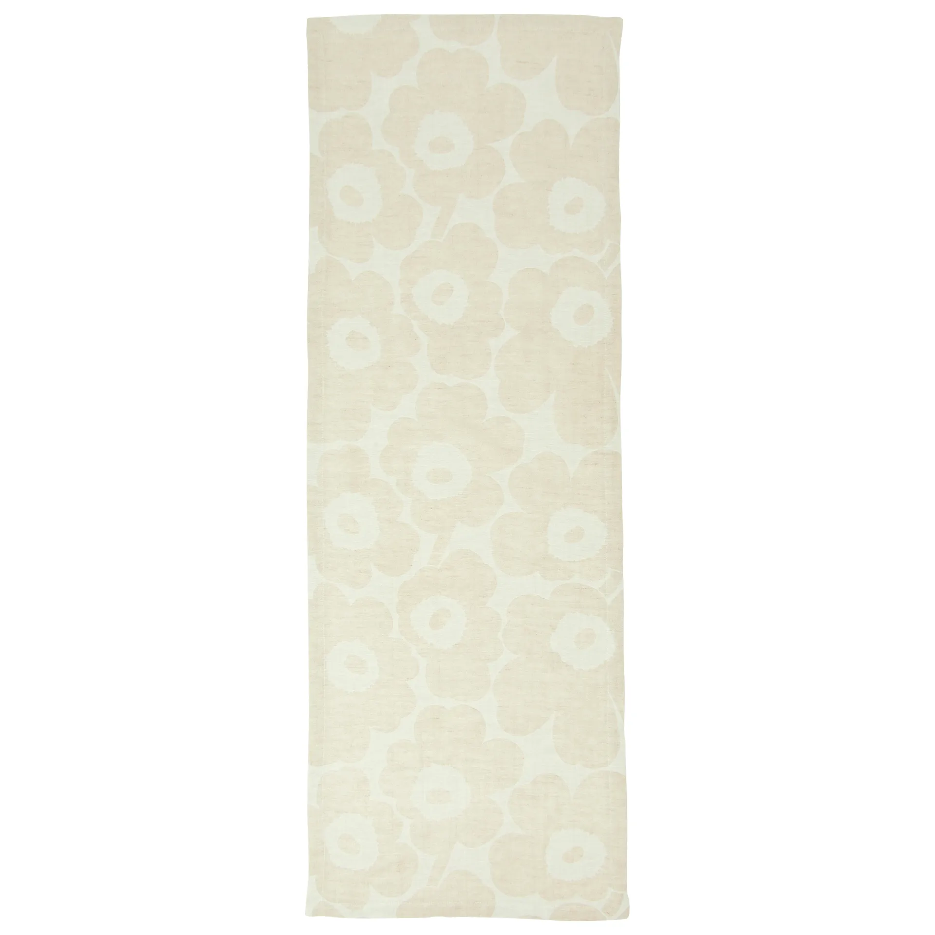 Camino de mesa Pieni Unikko beige-negro-blanco, 47x150 cm Marimekko
