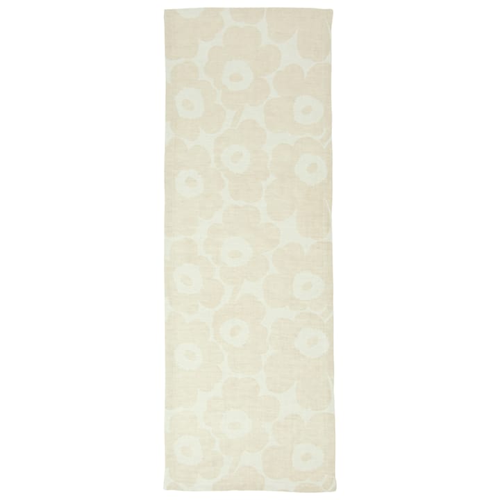 Camino de mesa Pieni Unikko beige-negro-blanco, 47x150 cm Marimekko