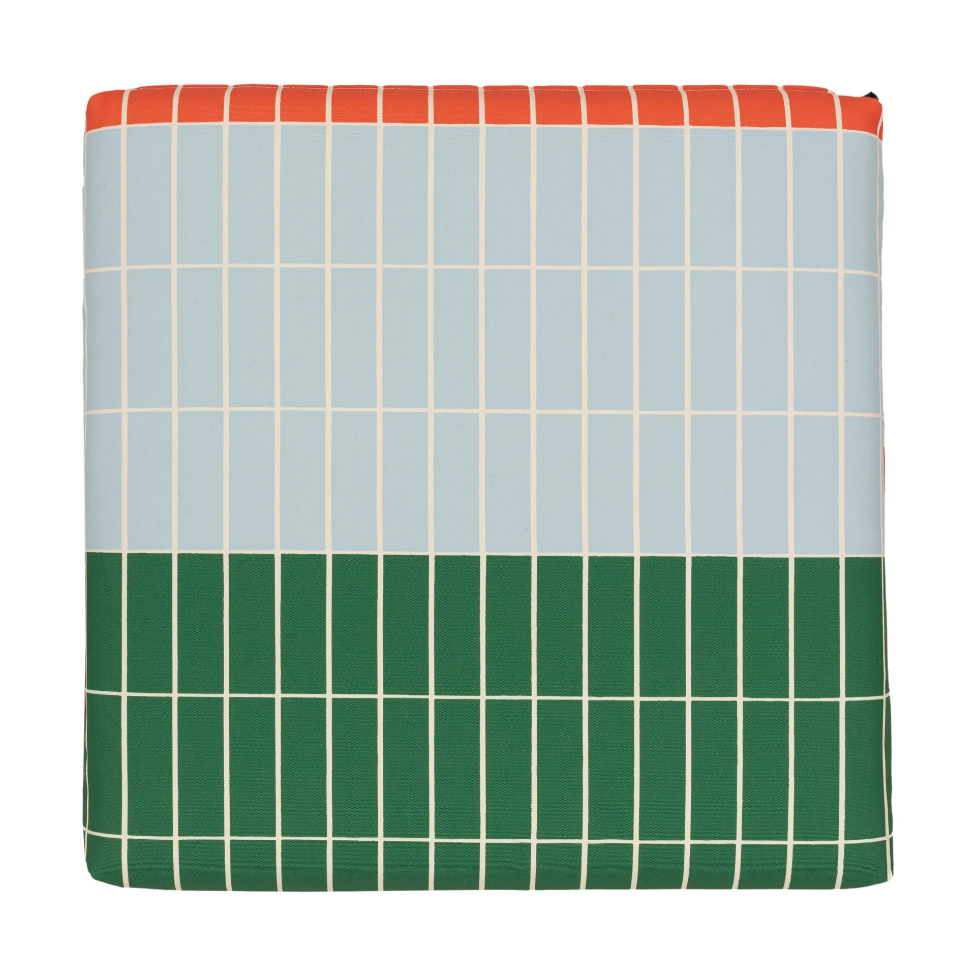 Cojín para silla Pieni Tiiliskivi 40x40 cm, Orange-l. blue-green Marimekko