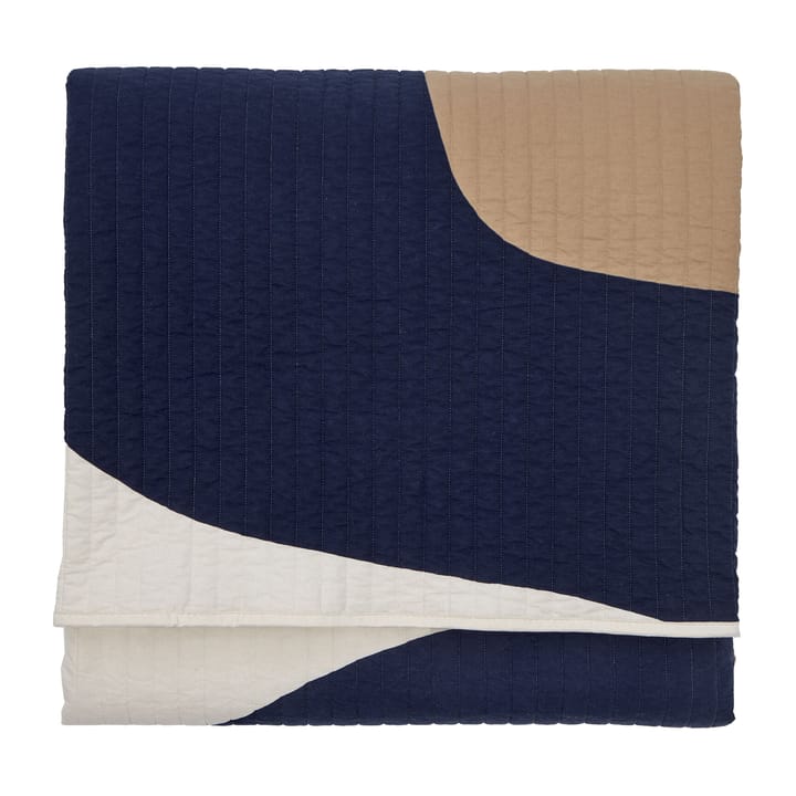 Colcha Seireeni 234x260 cm, Beige-azul oscuro-crudo claro Marimekko