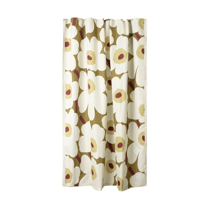 Cortina de baño Unikko - Green umber-cream - Marimekko