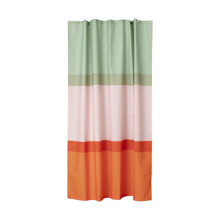 Cortina de ducha Hennika 180x200 cm - Orange-light pink-sage - Marimekko