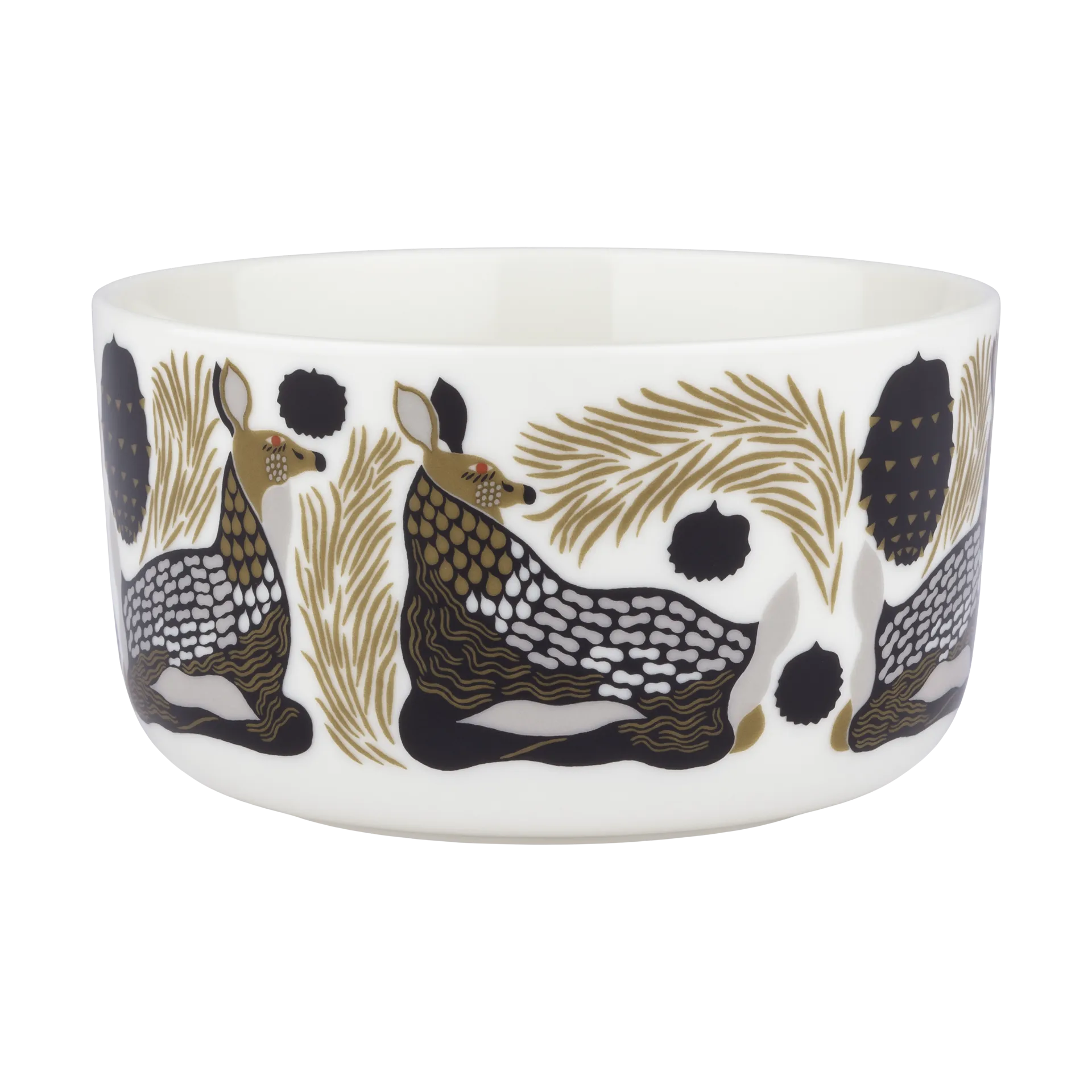 Cuenco Peura 5 dl, White-coal-mud-light grey Marimekko