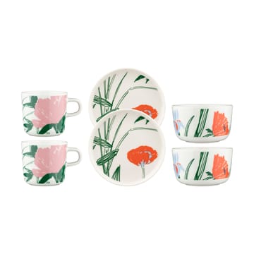 Cuenco Puutarhakutsut 2,5 dl - White-green-orange - Marimekko
