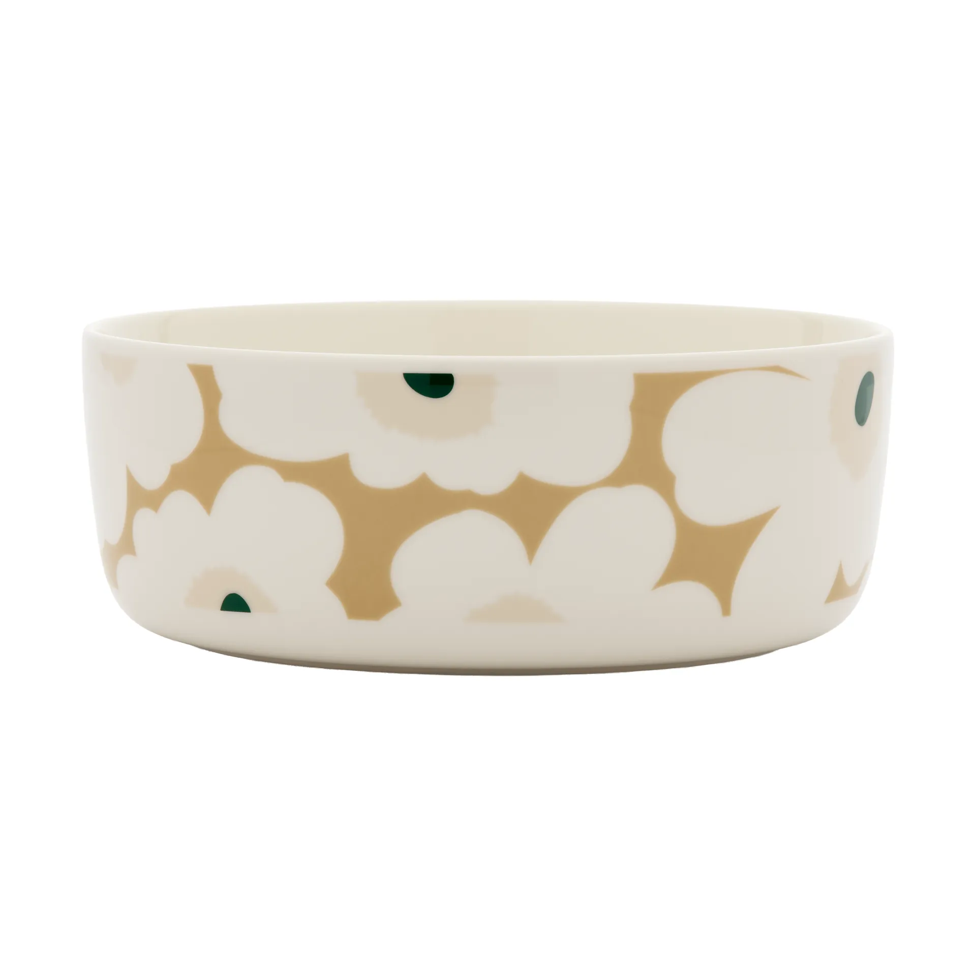 Cuenco Unikko 1,5 l, White-beige-light sand-dark green Marimekko