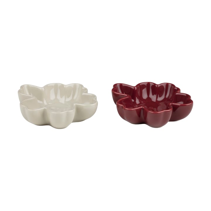 Cuenco Unikko shape Ø11 cm 2 piezas - Burgundy-stoneware - Marimekko