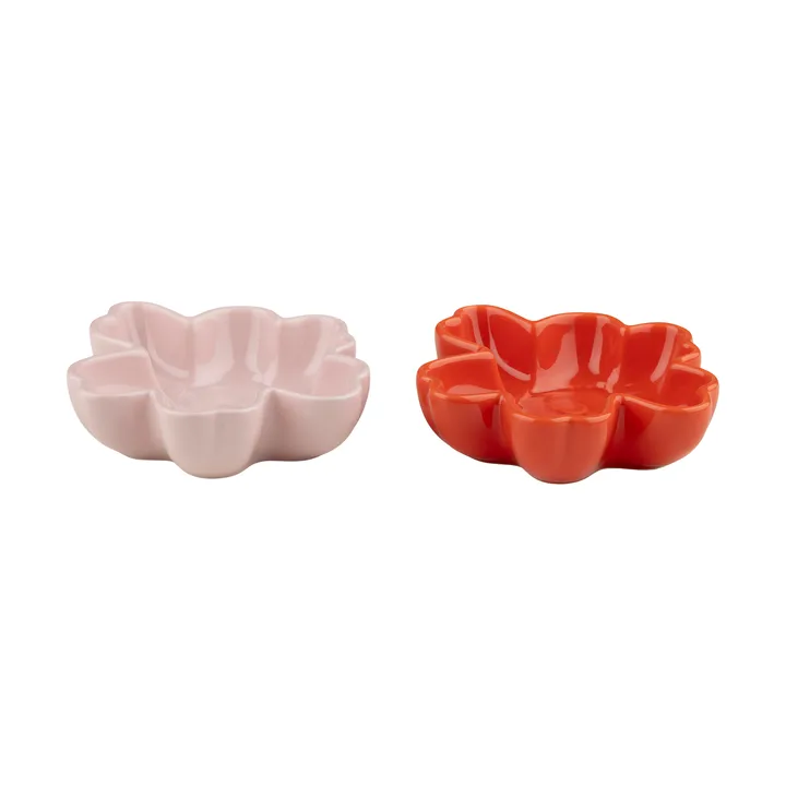 Cuenco Unikko Shape Ø11 cm 2 piezas - Pink-orange red - Marimekko