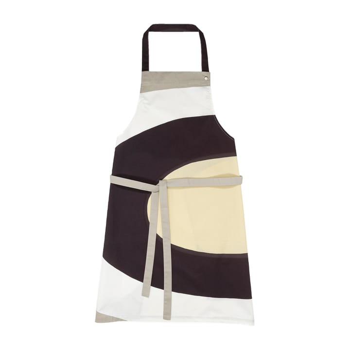 Delantal Melooni, gris-blanco-beige Marimekko